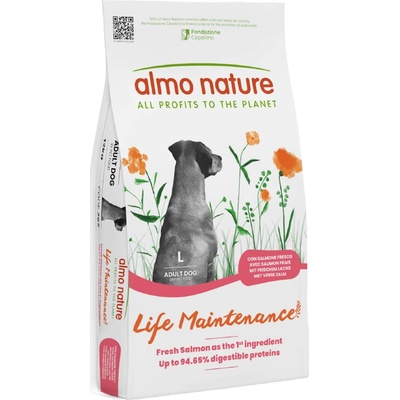 Almo Nature Life Maintenance Adult Large Salmon & Rice 12 kg