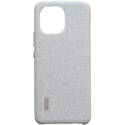 Xiaomi Калъф за XIAOMI Mi 11, еко кожа/пластмаса, Cloth Pattern Vegan Leather case BHR4982GL, сив (BHR4982GL)