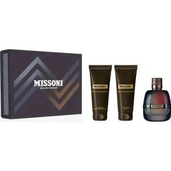 Missoni Missoni Подаръчен комплект за мъже Размер EDP 100 ml + 100 ml душ гел + 100 ml афтършейв лосион