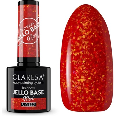 Claresa Gél lak Rainbow Jello Base Red 5 g
