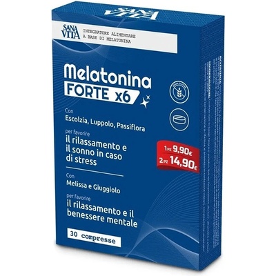 Paladin Pharma Sanavita Melatonina Forte, 1 mg, 30 таблетки, Paladin Pharma (553186 (50160) PP)