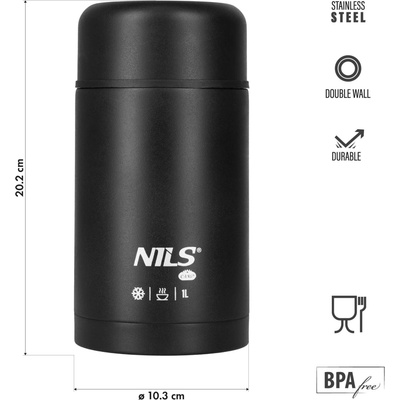 Nils Termoska na jídlo Camp NC3802 černá 1000 ml