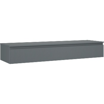 Mexen Rivel Шкаф за баня под мивка 160 см с плот, 1 чекмедже, набразден, графит мат - 91A20-16023-1-BFC66 (91A20-16023-1-BFC66)