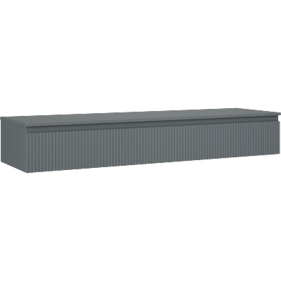 Mexen Rivel Шкаф за баня под мивка 160 см с плот, 1 чекмедже, набразден, графит мат - 91A20-16023-1-BFC66 (91A20-16023-1-BFC66)