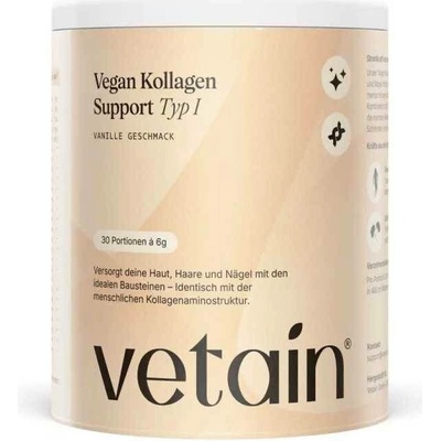 Vetain Veganský kolagen typu I vanilková příchuť 180 g