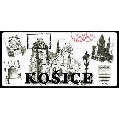Mesto Košice - ceduľa 30cm x 20cm Plechová tabuľa