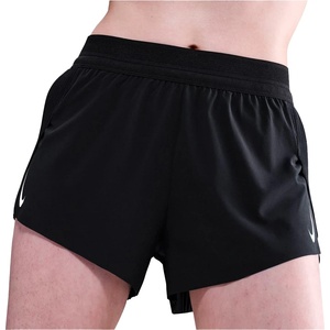 Nike Дамски шорти за бягане Nike Women's AeroSwift Dri-FIT ADV Mid-Rise 3'' Running shorts - Black / White (112-4580-0213)