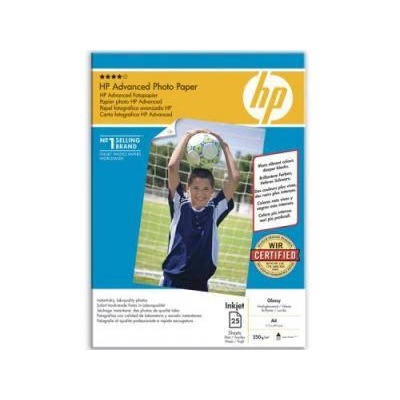 HP Хартия HP Advanced Glossy Photo Paper 250 g/mІ-A4/210 x 297 mm/25 sht - Q5456A