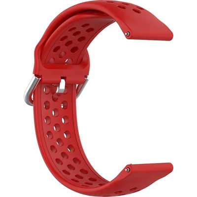 Techsuit Каишка за часовник за Samsung Galaxy Watch (46 мм) / Gear S3, Huawei Watch GT GT / GT 2 / GT 2e / GT 2 Pro / GT 3 (46 мм) - Каишка за часовник 22 мм (W004) - Червена
