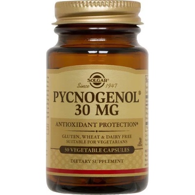 Solgar Хранителна добавка антиоксидант Пикногенол , Solgar Pycnogenol 30mg 30 Veg. Caps Antioxidant
