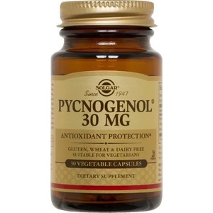 Solgar Хранителна добавка антиоксидант Пикногенол , Solgar Pycnogenol 30mg 30 Veg. Caps Antioxidant