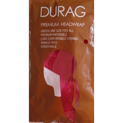 Woodrow Durag šátek satén wine red vínová