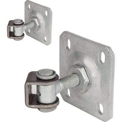 Záves M20 s platňou 100 x 100 mm, 90°, nastaviteľný 1D