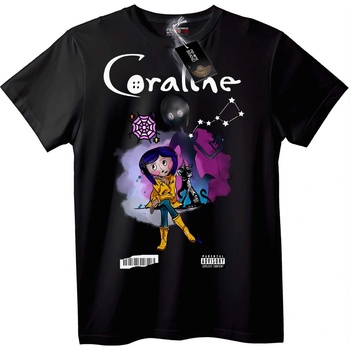 NOONEBRAND Тениска Филм Каролайн - S, Black