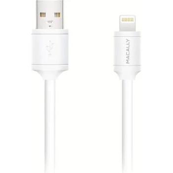 Macally Lightning to USB Cable 300 cm - кабел за iPhone, iPad и iPod с Lightning 300 см (бял)