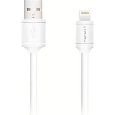 Macally Lightning to USB Cable 300 cm - кабел за iPhone, iPad и iPod с Lightning 300 см (бял)
