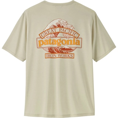 Patagonia Мъжка спортна тениска Patagonia Cap Cool Daily Shirt Great Waves Sport shirt - Dyno White (216-7990-0212)