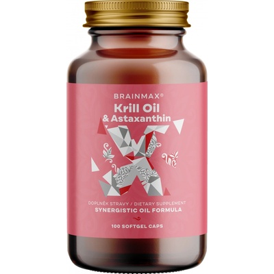BrainMax Krill Oil s astaxanthinem 500mg 100 kapsúl