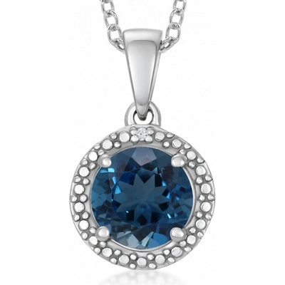Sofia zlatý prívesok london blue topás GEMPD27957-06