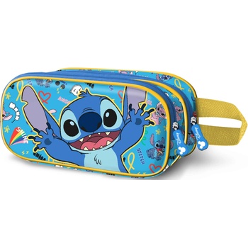 KARACTERMANIA Ученически 3D несесер Karactermania Lilo & Stitch - Hello, 2 ципа (06390)