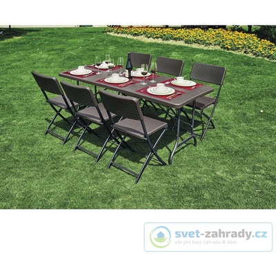 V-Garden Stolová sestava SPLIT set 6 – Sleviste.cz