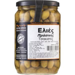 Raks Маслини Tsakistes („счукани маслини) в саламура, 465 g (Q1059 RS)