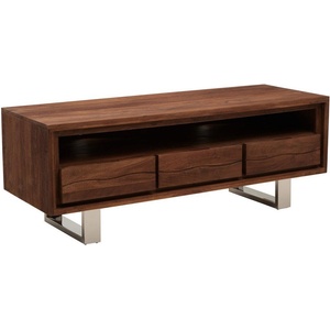 Premier Housewares Маса за телевизор от масивна акация в тъмно естествен цвят 140x52x50 cm Simla - Premier Housewares (5528448)