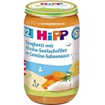 Hipp Био пюре Hipp - Спагети, морска треска и зеленчуци, 250 g (6825) - ozone