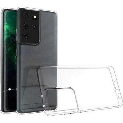 Samsung Прозрачен защитен калъф за Samsung Galaxy S21 Ultra 5G - Прозрачен KP9949
