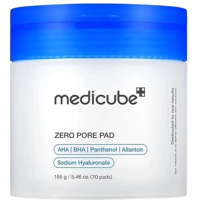 medicube Тонизиращи пъдове за лице с комбинация от млечна, салицилова и алфа-хидрокси киселини, създадени за нежна, но ефективна грижа за кожата Medicube zero pore pads 2.0