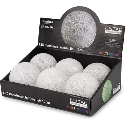 Entac guľa svietiaca MultiColor 10cm