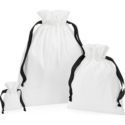 Westford Mill Pytel W121 s dárkovou stuhou bavlněný soft white/ M Bílá/černá