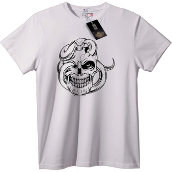 NOONEBRAND Тениска Черепен Дизайн - L, Black