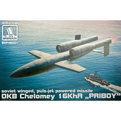 Brengun OKB Chelomey 16KhA PRIBOY missile plastic construction kit of soviet missile 1:48