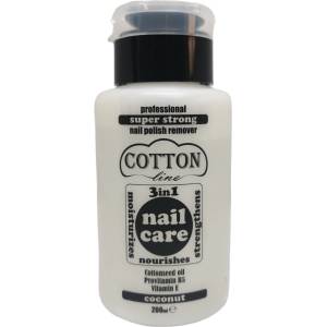  Cotton line професионален лакочистител, 3в1, 200мл, Кокос