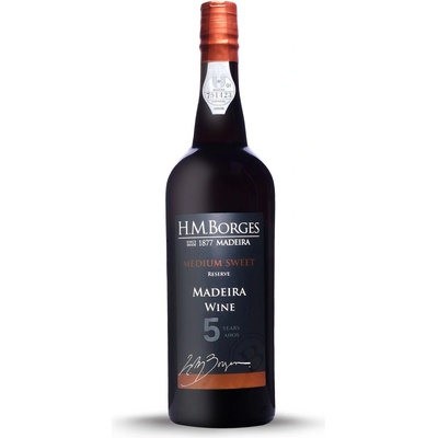 H.M. Borges Madeira 5y Medium sweet fortifikované Portugalsko 18,5% 0,75 l (holá láhev)