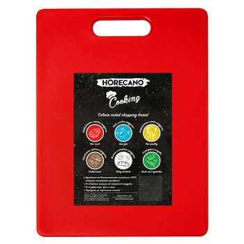 Image 1 of Horecano HORECANO-Дъска за рязане на червени месни продукти и меса 44x30xh1.2cm ЧЕРВЕНА (HC-98485)(6152 / А0109-2) (0198485)