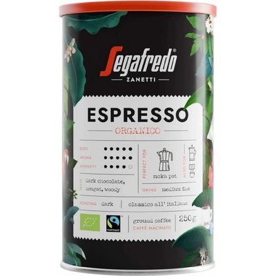 Segafredo Espresso Organico mletá káva 250 g
