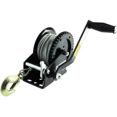 Ruční naviják 550kg ocelové lano 5mm/15m s hákem – Zboží Mobilmania