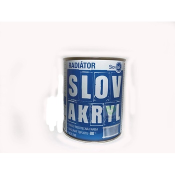 Slovakryl Radiátor farba na radiator 1000 biely 0,75 l