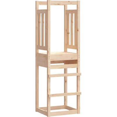vidaXL Кула за игра 53x46, 5x169 см борово дърво масив (826577)