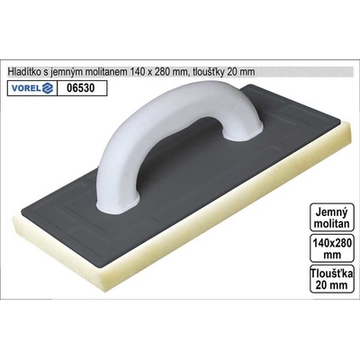 Vorel Hladítko molitanové jemné 270x140mm