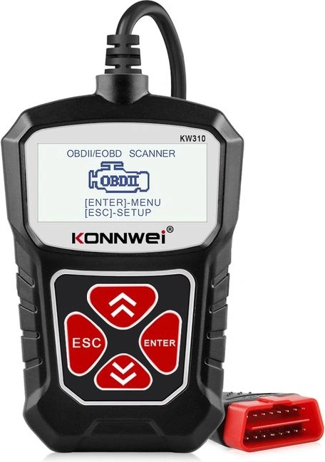 Konnwei KW310 автодиагностика за двигател OBDII, черна (KW310 black)