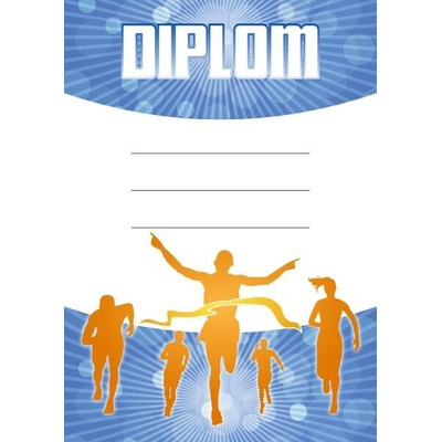 Diplom s běžeckým motivem
