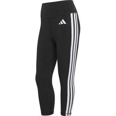 Dámské legíny adidas OPTIME ESSEMTIALS 3 STRIPE 3/4 ČernáBílá