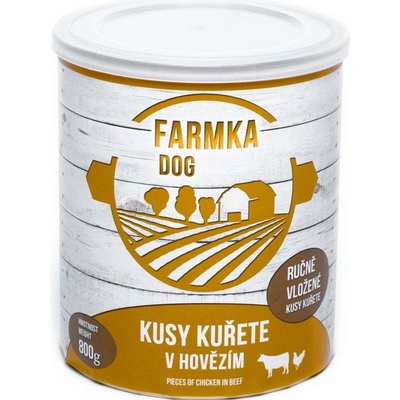 Sokol Falco Farmka Dog kusy kurčaťa v hovädzom 8 x 800 g