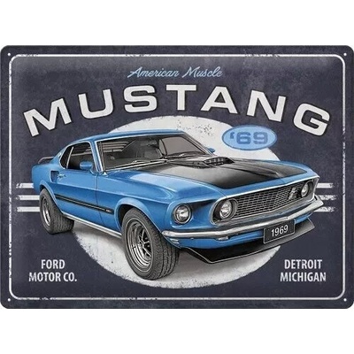 Plechová ceduľa Ford - Mustang - 1969 Mach 1, 40 x 30 cm