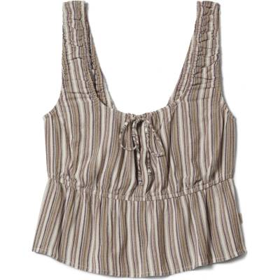 Brixton Дамски топ Brixton Women's The Abigail Tie Top Viscose Top - Worn In Robust Red Stripe (916-5607-0113)