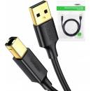 Ugreen 10352 USB 2.0 A-B pre tlačiarne, 5m, černý