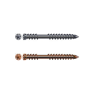 Terasové vruty SPAX 5 x 50 mm Hnědé nerezové vruty 5 × 50 mm + BIT T 25 | 200 ks